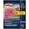 Avery Printable Shipping Labels, 5-1/2" x 8-1/2", Neon Magenta, Laser & Inkjet Compatible, 200 Blank Labels Total, Great for Branding, Mailing, Organizing, and More (5948)
